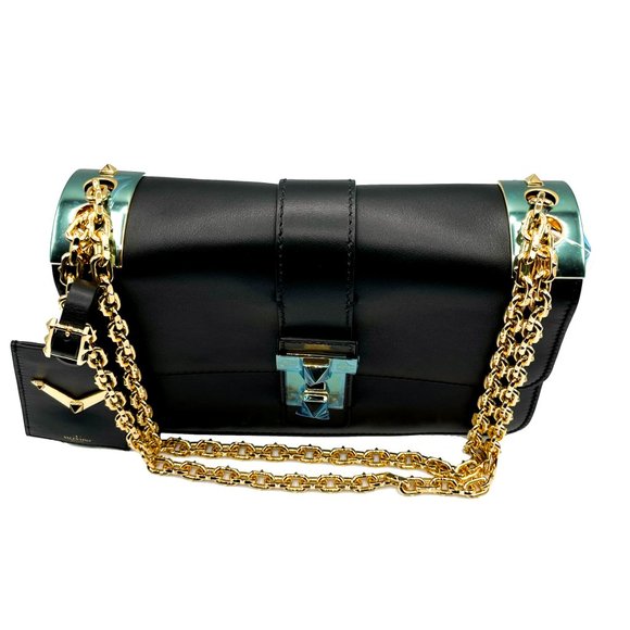 Brand New Classic B-Rockstud Flap Chain Leather Large Crossbody Shoulder Bag - Picture 8 of 13